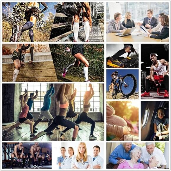 Compression Socks (3 Pairs) Knee High Compression Sock for Women & Men - Picture 7 of 8